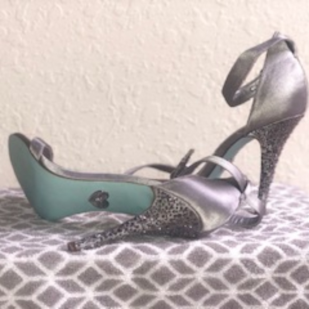 Betsey BLUE Ankle Strap Shoes